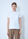 Max Mara Crew Neck Short Sleeves Soft Fabric Tops In White