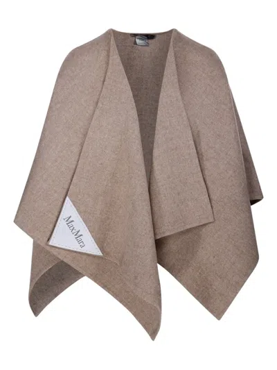 MAX MARA LOGO-PATCH ASYMMETRIC CAPE