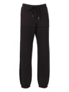 Max Mara Logo Patch Jersey Trousers In Black