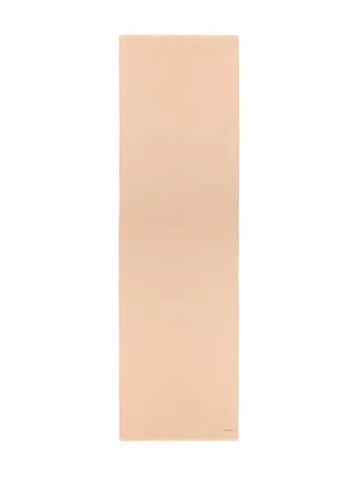 Max Mara Logo-pattern Scarf In Neutral