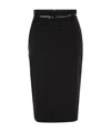 Max Mara Ginseng Midi Skirt In Black
