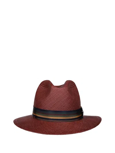 Max Mara Logo Plaque Hat In Brown