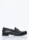 Max Mara 20mm Mm Leather Loafers In Black