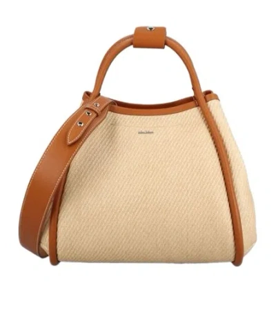 MAX MARA MAX MARA LOGO PLAQUE TOP HANDLE BAG