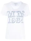 Max Mara Logo-print Cotton T-shirt In White