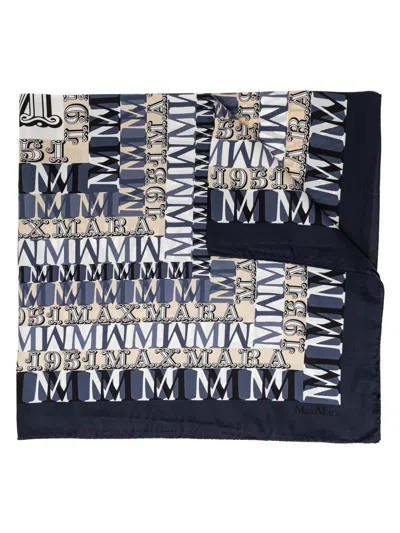 MAX MARA LOGO-PRINT SCARF