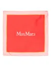 Max Mara Logo-print Scarf In Orange
