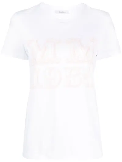 MAX MARA LOGO-PRINT SHORT-SLEEVE COTTON T-SHIRT