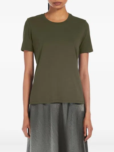 Max Mara Logo-print T-shirt In Green