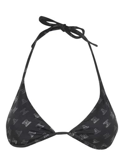 MAX MARA LOGO-PRINT TRIANGLE BIKINI TOP