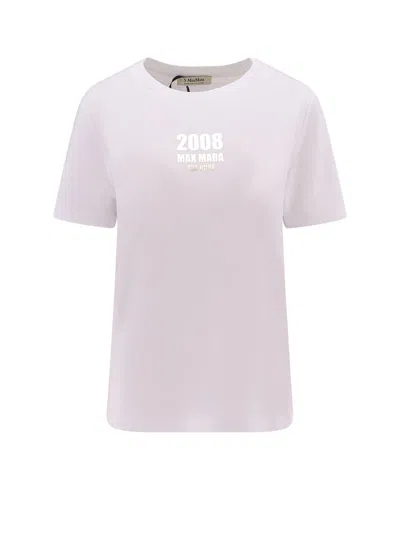 Max Mara Open-necked Black Shirt In White