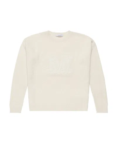 Max Mara Logo Pullover In White