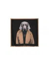 Max Mara Silk Dog Square Scarf In Black