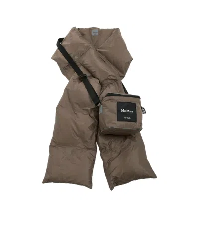 Max Mara Logo Scarf In Brown