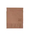 Max Mara Logo Scarf In Brown