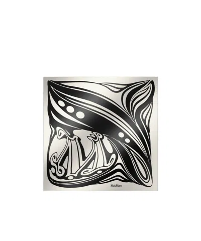 Max Mara Logo Scarf In White
