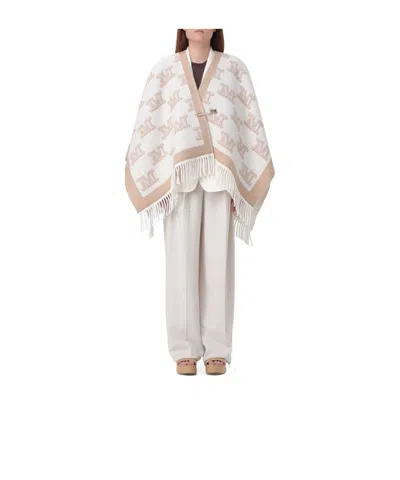 Max Mara Logo Scarf In White