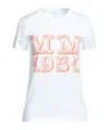 Max Mara Logo Short Sleeve T-shirt In White