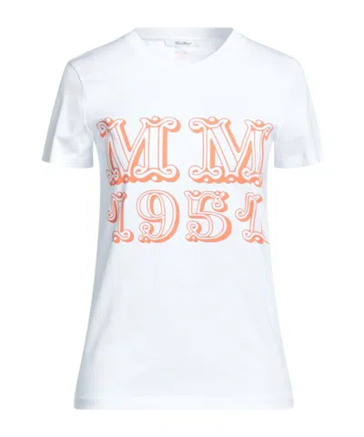 Max Mara Logo Short Sleeve T-shirt In White