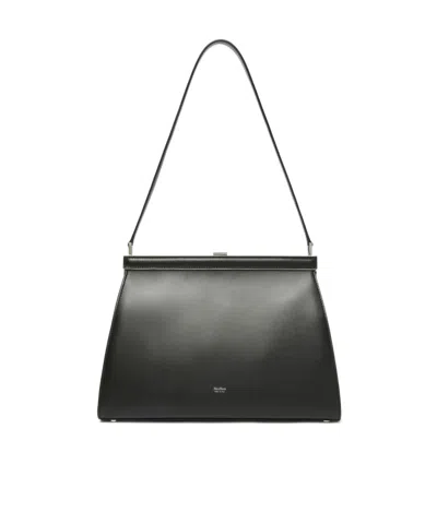 Max Mara Logo Shoulder Bag In Black