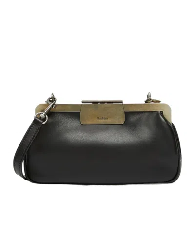 MAX MARA MAX MARA LOGO DETAILED SHOULDER BAG