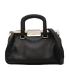Max Mara Logo Detailed Top Handle Bag In Black