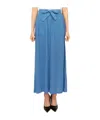 Max Mara Logo Skirt In Blue