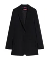 Max Mara Logo Suit Jacket In Black