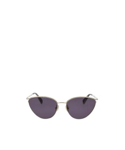 Max Mara Cat-eye Frame Sunglasses In Gold
