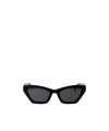 Max Mara Logo Sunglasses In Black