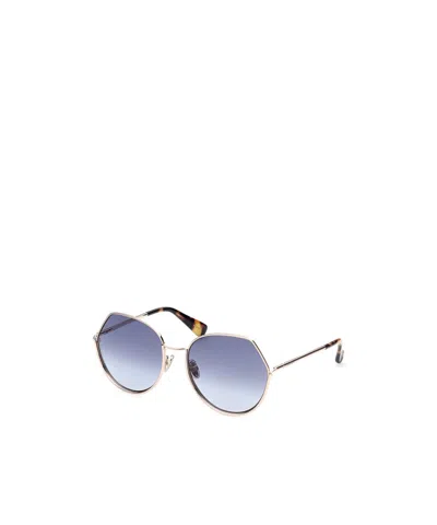 Max Mara Logo Sunglasses In Blue
