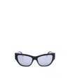 Max Mara Logo Sunglasses In Blue