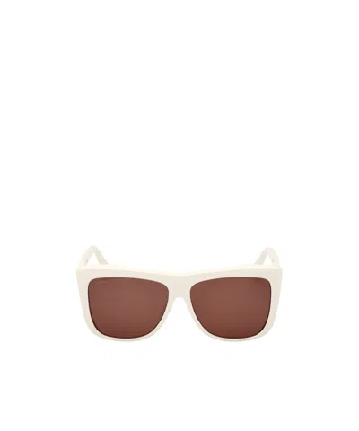 Max Mara Logo Sunglasses In White