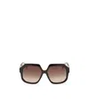 Max Mara Logo Sunglasses In Brown