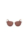 Max Mara Logo Sunglasses In Brown