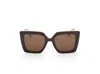 Max Mara Logo Sunglasses In Brown