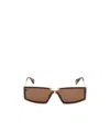 Max Mara Logo Sunglasses In Brown