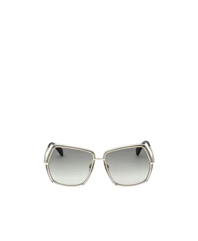 Max Mara Logo Sunglasses In Gray
