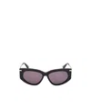 Max Mara Logo Sunglasses In Gray