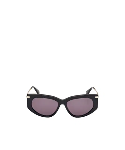 Max Mara Logo Sunglasses In Gray