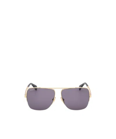 Max Mara Logo Sunglasses In Gray