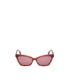 Max Mara Logo Sunglasses In Pink