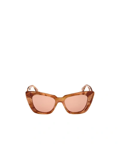 Max Mara Logo Sunglasses In Pink