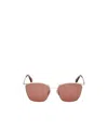 Max Mara 55mm Aviator Sunglasses In Brown