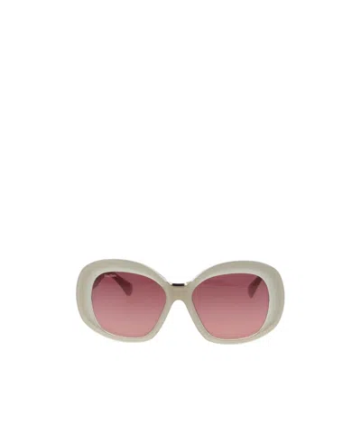 Max Mara Logo Sunglasses In Pink