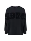 Max Mara Logo Sweater In Black