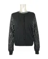 Max Mara Logo Sweater In Black
