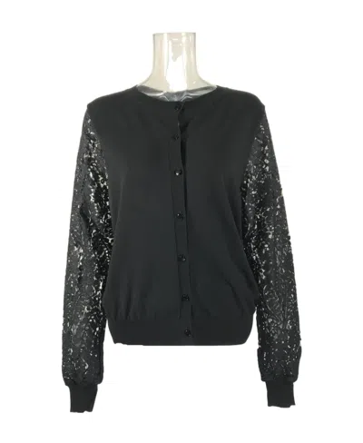 Max Mara Logo Sweater In Black