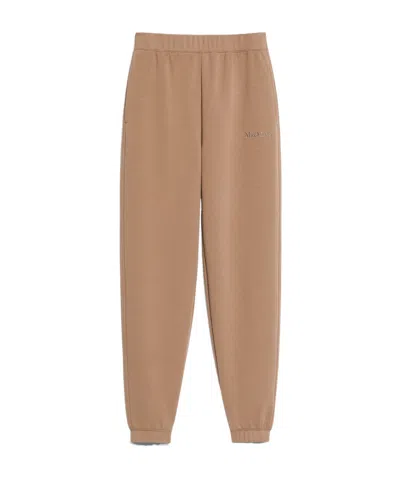Max Mara Logo Sweatpants In Nude