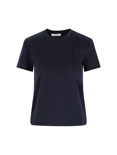 Max Mara Logo T-shirt In Blue